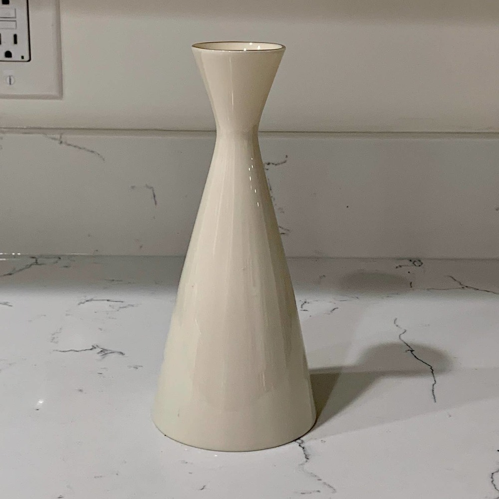 Porcelain Lenox Bud Vase with Gold Rim